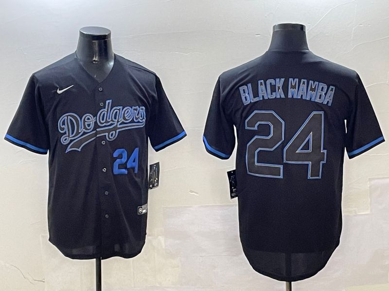 Men Los Angeles Dodgers 24 Black Mamba Black Classic Edition 2025 Nike MLB Jersey style 10